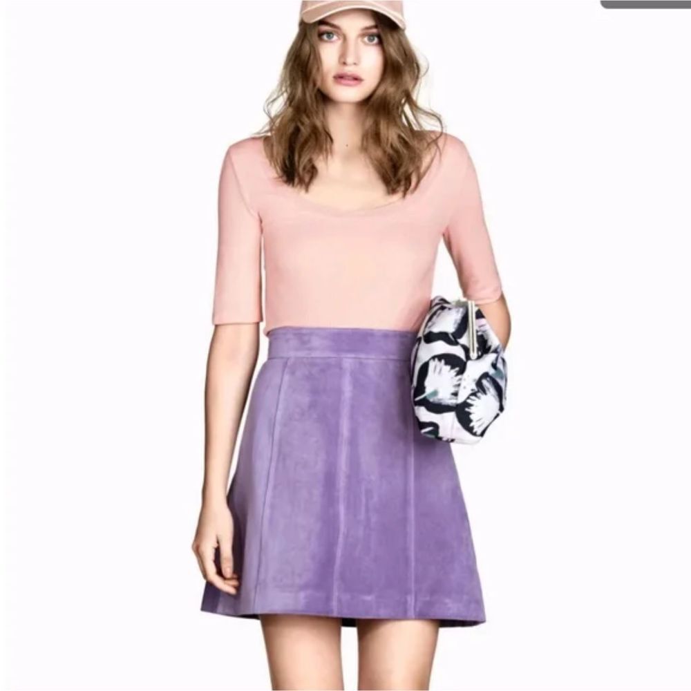 Purple A-Line Skirt